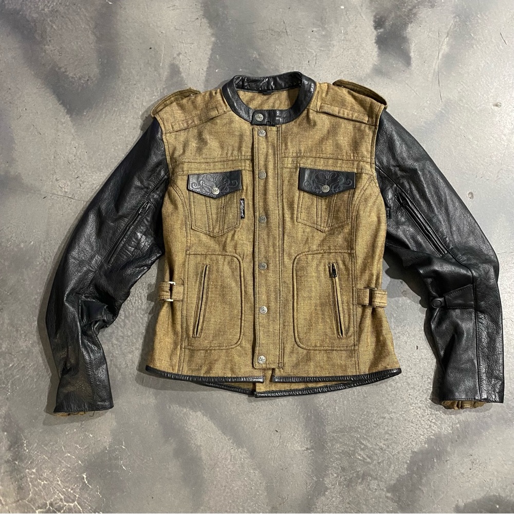 Speed & Strength Six Speed Sisters Motorcycle Jacket Leather Sz L Women’s